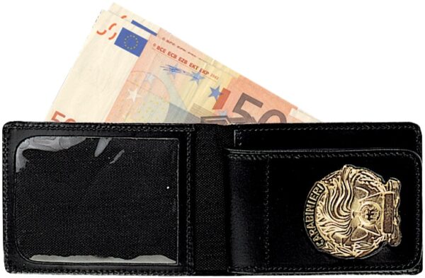 1WE - LEATHER HORIZONTAL ID/BADGE WALLET