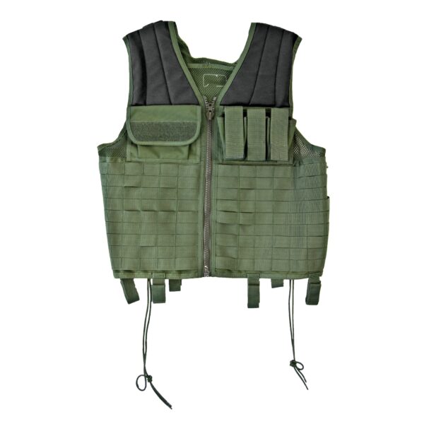 2ET06 - GILET TATTICO IN RETE CON TRE PORTA CARICATORI
