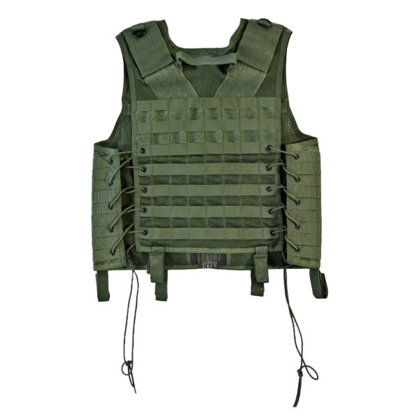 2ET06 - GILET TATTICO IN RETE CON TRE PORTA CARICATORI - immagine 2