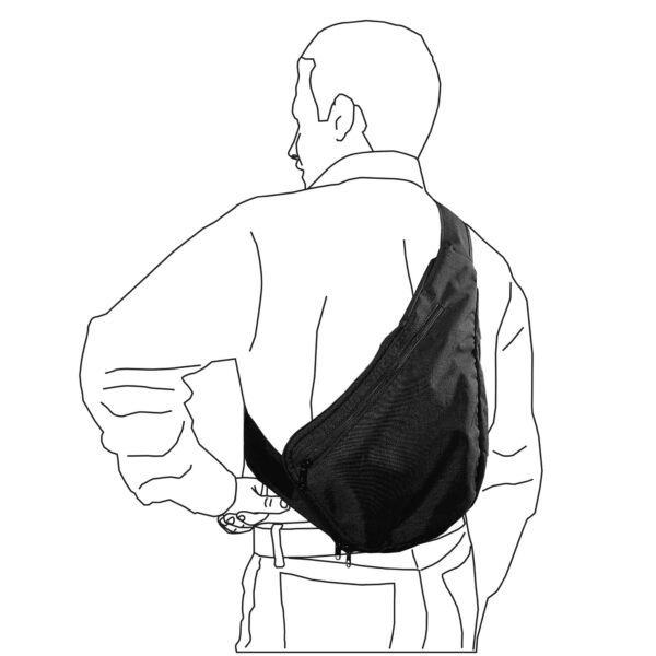 2U80 - ZAINO IN CORDURA MONOSPALLA CON FONDINA INTERNA - immagine 2