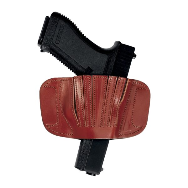 FA1 - BELT LEATHER HOLSTER UNCOVERED FULL BARREL