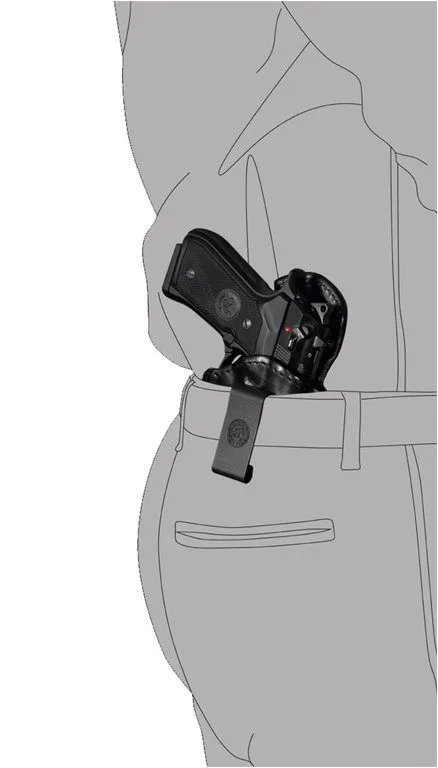 IH1 - DOUBLE USES LEATHER MOLDED HOLSTER - Image 3