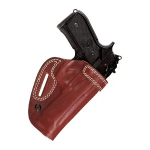 NC1 - BELT LEATHER HOLSTER UNCOVERED FULL BARREL