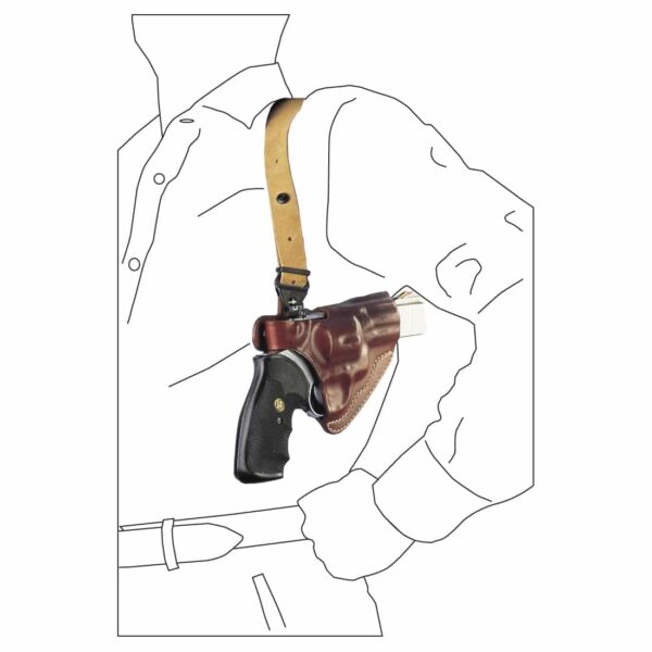 O1REV - SHOULDER OR BELT LEATHER HOLSTER - Image 2