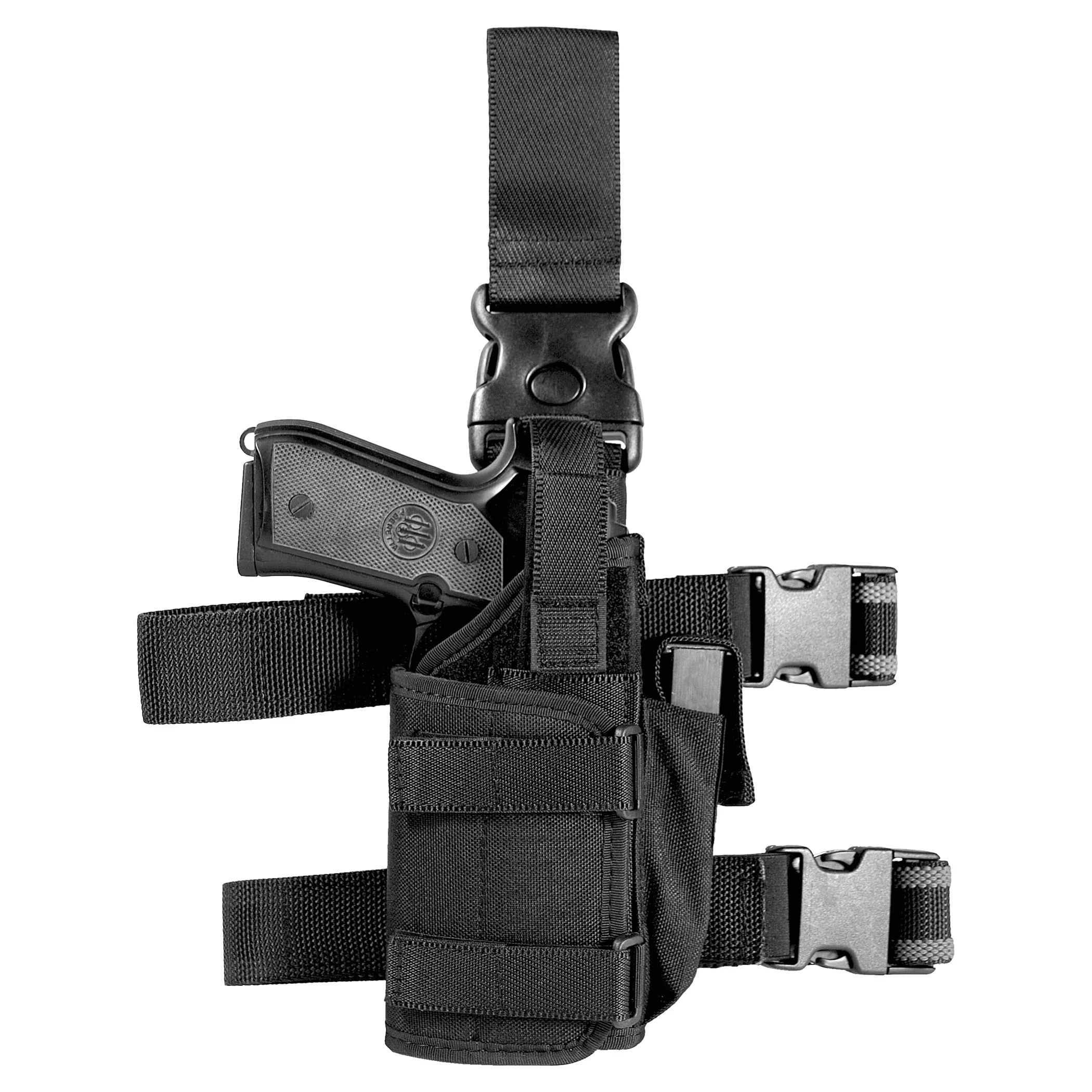 PA280 - ADJUSTABLE TACTICAL THIGH HOLSTER FOR PISTOL WITH WEAPON