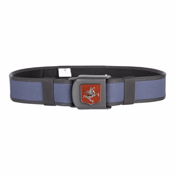 92V57RB - Cinturone imbottito in tessuto blu alta visibilità