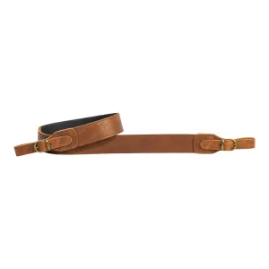 1AL05 – Bretella in pelle H 4 cm con inserto antiscivolo