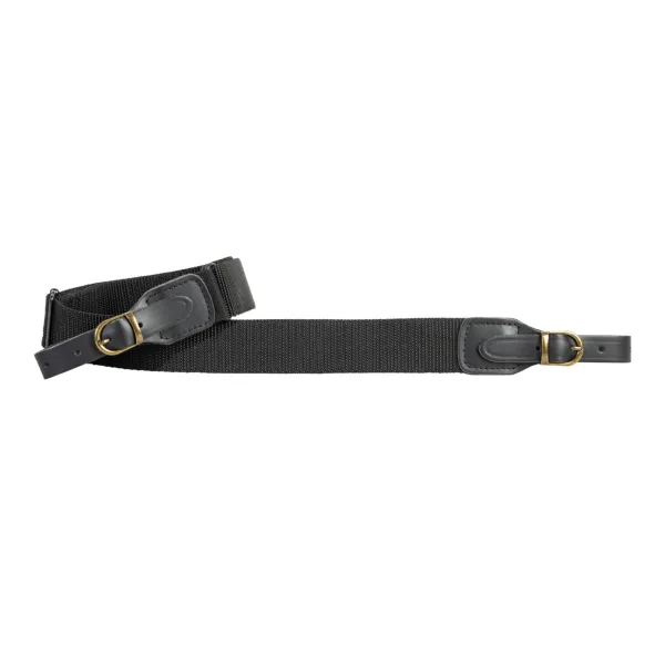 2BR05 – Bretella in nastro regolabile H 4 cm con inserti antiscivolo - nera