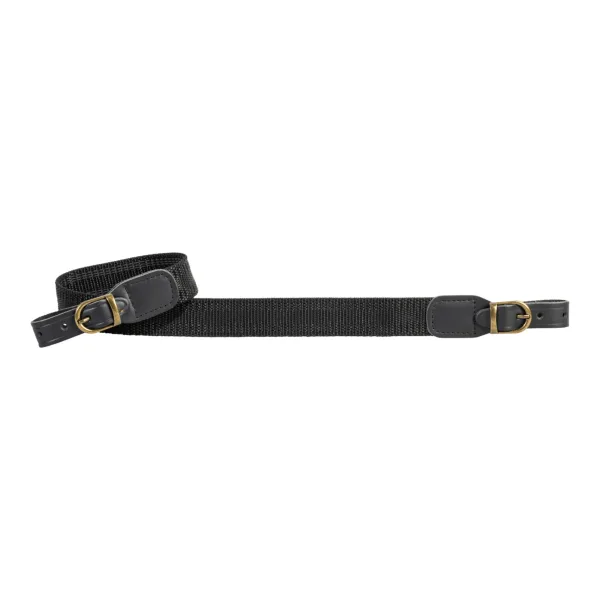 2BR09 – Bretella in nastro elastico H 4 cm con inserti antiscivolo - nera