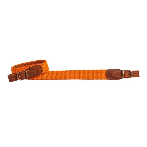 2BR09 – Bretella in nastro elastico H 4 cm con inserti antiscivolo - arancione